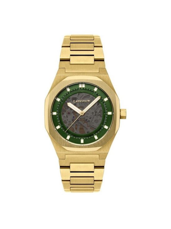 NWT Thomas Earnshaw Drake Green Dial Men\'s Watch